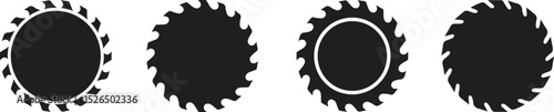 Collection of saw border frames. Ideal for decorative carpentry vintage label designs
