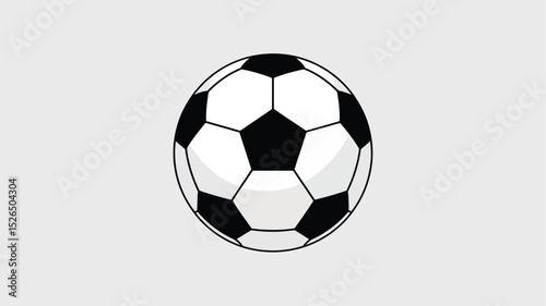 Soccer ball vector isolated on white background for sport and game illustration photo
