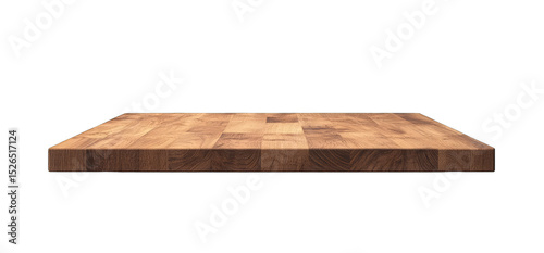 Wooden tabletop against black background