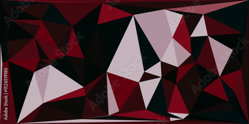 Abstract Geometric Abstraction in Crimson Tones: An artistic composition of intersecting geometric shapes, rendered in a striking palette of crimson hues. Design