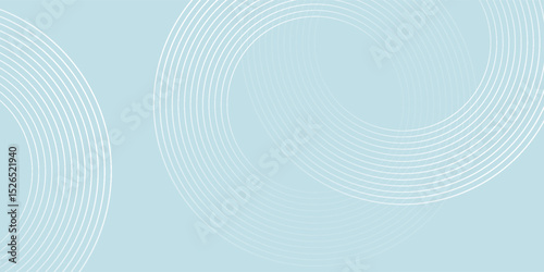 Modern abstract background. Glossy white gradient circle lines. Minimal geometric pattern. Simple graphic elements. Futuristic concept. Suitable for cover, poster, banner