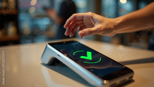 NFC Payment Terminal in Store