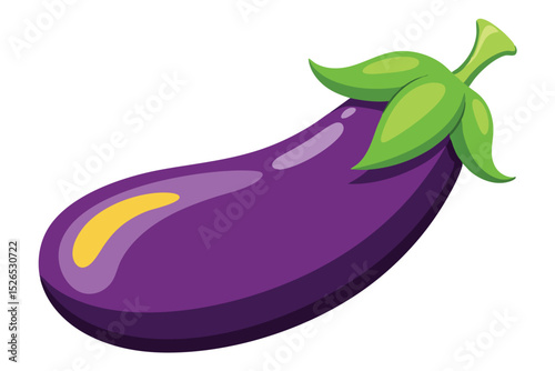 Vibrant Purple Eggplant Illustration A Delicious and Healthy Vegetable
