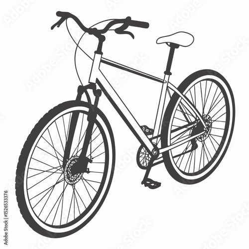 bicycle isolated on white background