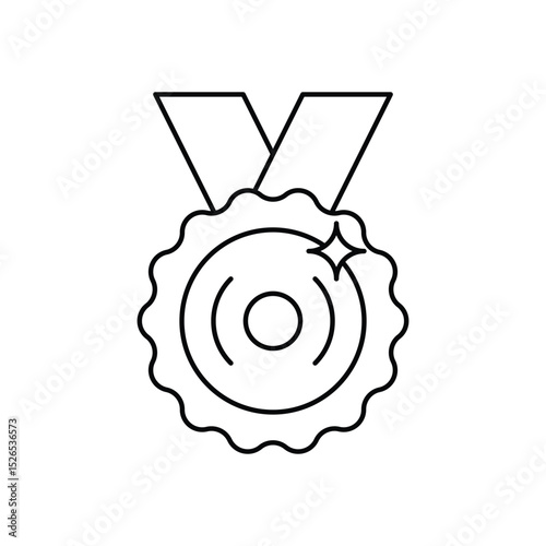 Gold Medal Vector icon