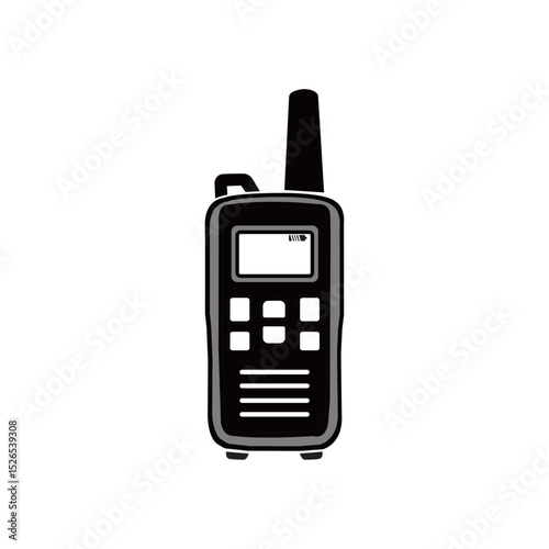 Silhouette image from walkie talkie