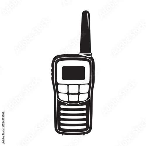 Silhouette image from walkie talkie