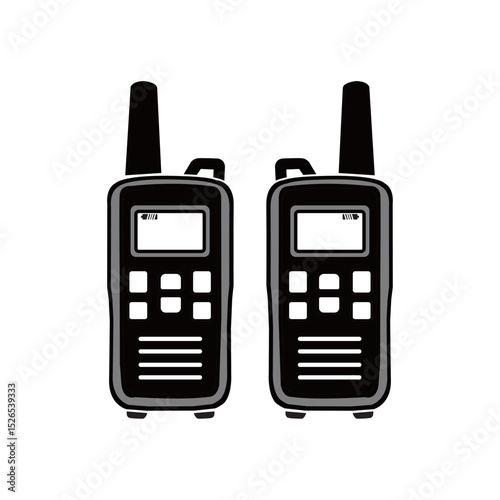 Silhouette image from walkie talkie