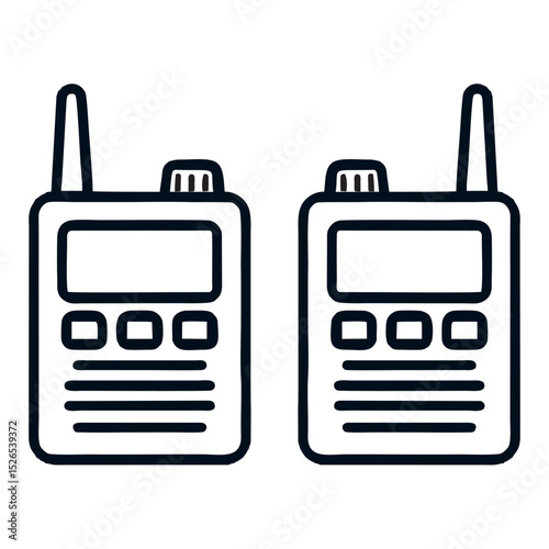 Silhouette image from walkie talkie