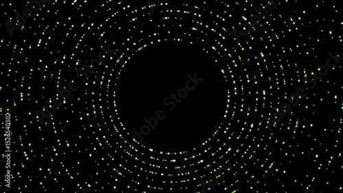 Wallpaper Mural Sci-fi futuristic circular dots background for logo reveal or intro, colorful dots rotating on black background Torontodigital.ca