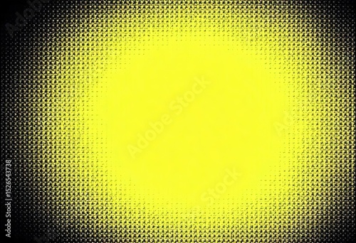 halftone grunge  background with black-to-yellow light gradient - retro dot texture for edgy urban designs and punk aesthetic