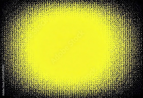 halftone grunge  background with black-to-yellow light gradient - retro dot texture for edgy urban designs and punk aesthetic