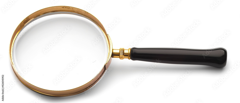 Fototapeta premium Magnifying Glass isolated on a white background