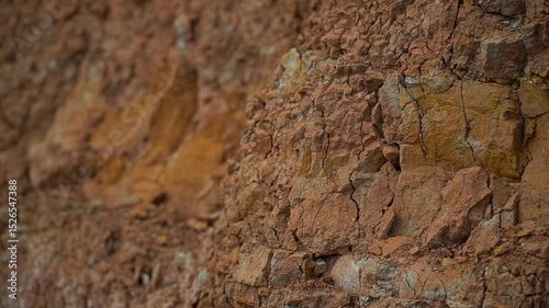 Natural Rock Formation Surface, Shows Fine Texture and Details. Geology and Mineralogy Concept. 