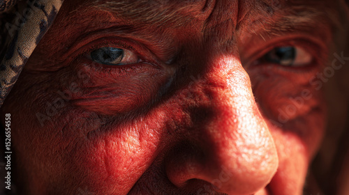 An elderly man battles the sweltering heat of a summer heatwave, highlighting the risks extreme temperatures pose to the vulnerable