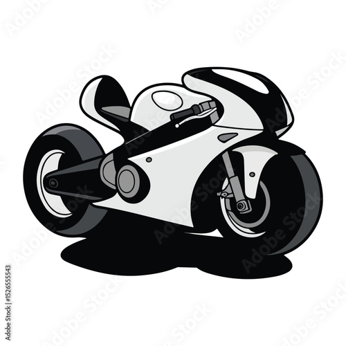Friendly Motorbike Characters in Chibi Vector Format