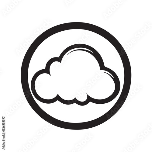 A collection of cloud icons in clean and minimal vector style. Ideal for weather applications, cloud computing, web design, and user interface elements.