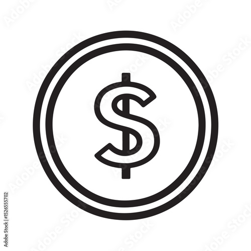 dollar money icons in flat vector style. Includes various designs of dollar bills, currency symbols, and financial elements representing money, finance, economy, and business.