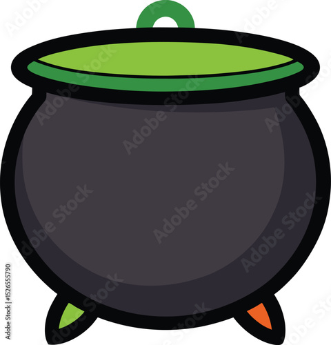 cauldron icon clipart vector on transparent background

