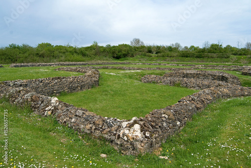 Site Gallo Romain, le temple, Sanxay, 86, Vienne, France