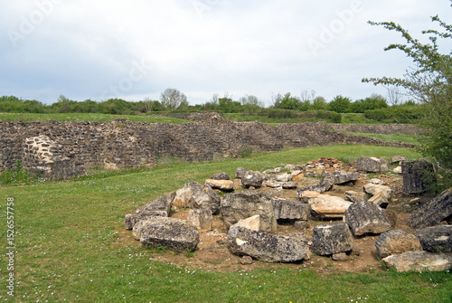Site Gallo Romain, le temple, Sanxay, 86, Vienne, France