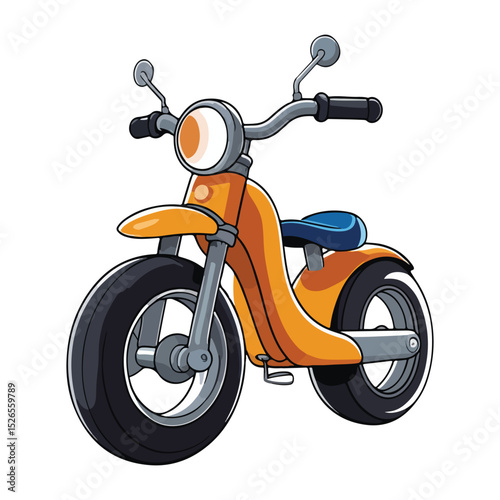 Bright and Fun Motorcycle Vector Set for Designers