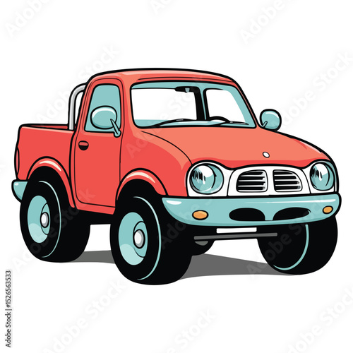 Happy Childrens Toy Cars Vector Graphic Icon