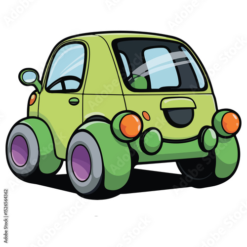 Vector Car Icons for Learning Games and Kids Apps