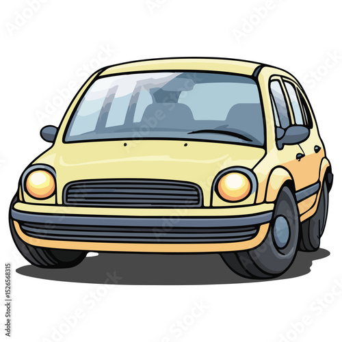 Smiley Vehicle Icons for Toddlers Toy Car Design