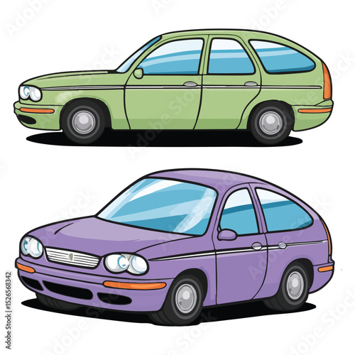 Fun Toy Car Illustration Pack in Vector Format