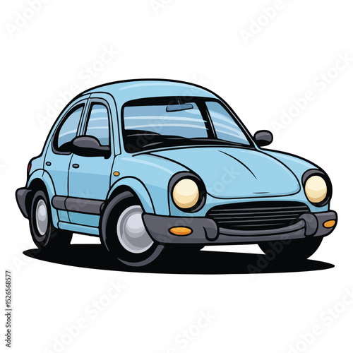 Friendly Cartoon Cars Vector Set for Kids Projects