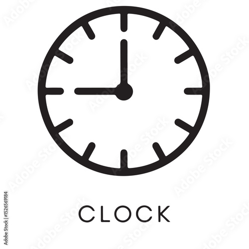 vector clock icon. vector illustration eps 10
