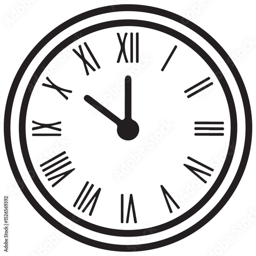 vector clock icon. vector illustration eps 10