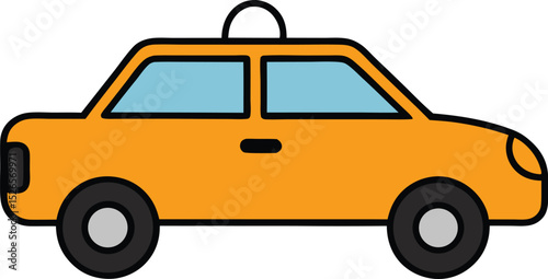 taxi icon clipart vector on transparent background	
