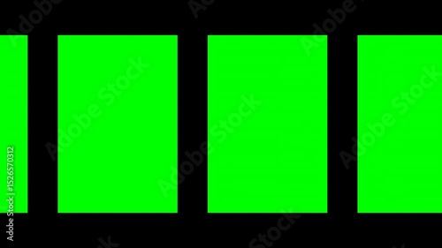 Scrolling Collage animation with green screen