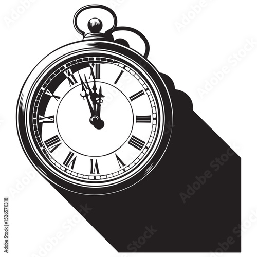 wall clock vector illustration eps 10