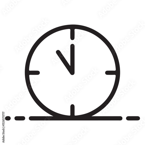 wall clock vector illustration eps 10