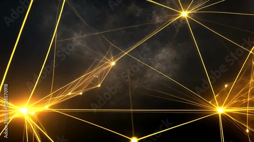 Abstract Golden Particle Background