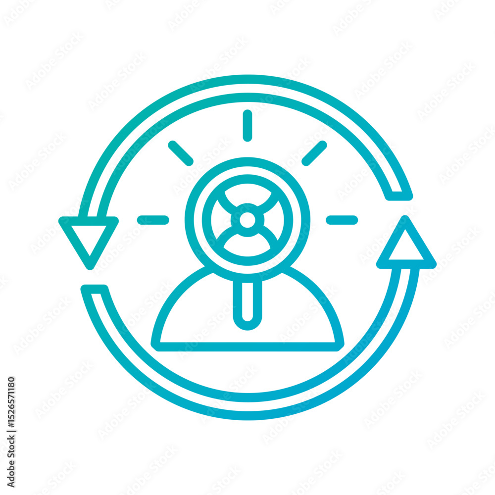 Fototapeta premium Remarketing - Financial Strategy Outline Illustration
