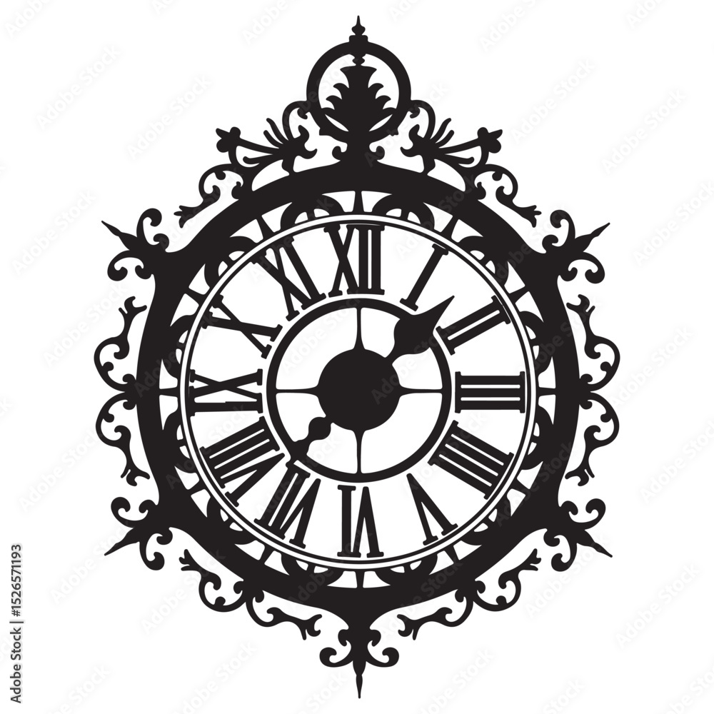 Obraz premium clock on a white background. vector illustration eps 10