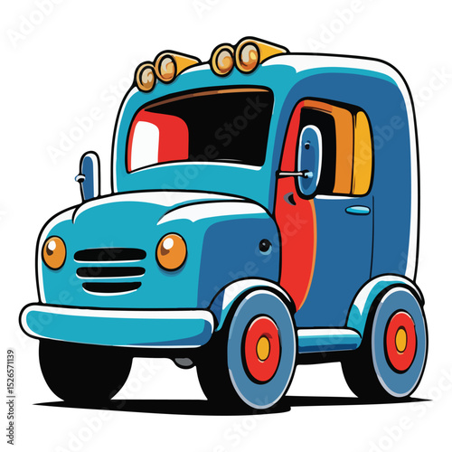 Fun and Bright Toy Cars Icons for Kids Designs
