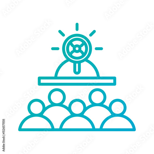 Public Relations - Financial Strategy Outline Illustration