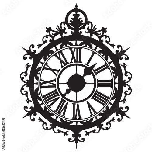 clock on a white background. vector illustration eps 10
