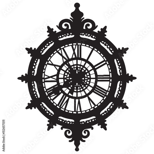 clock on a white background. vector illustration eps 10