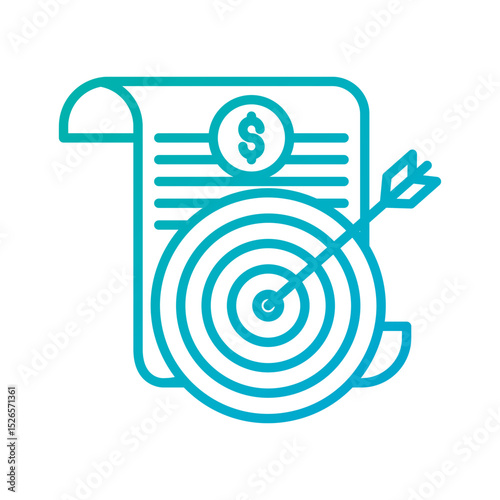 Business Target - Financial Strategy Outline Illustration