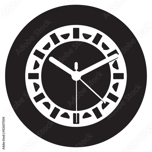 clock on a white background. vector illustration eps 10