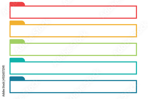 Colorful Index Tab Labels Set – Editable Tags for Organization and Classification