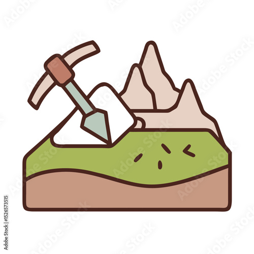 Excavation and Mining Symbol
