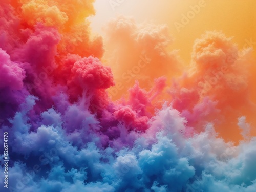 Vibrant abstract watercolor blend, flowing gradients and bold hues, evoking creative energy and artistic freedom