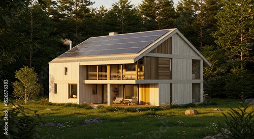 Modern home integrates with nature